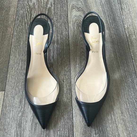 Christian Louboutin OptiSexy 70 Calf Zarli/PVC - Picture 1 of 13